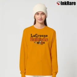 Women’s la crosse catbirds for CBA Basketball Nostalgia Long-Sleeve Top in orange | Sleek, Versatile, All-Season