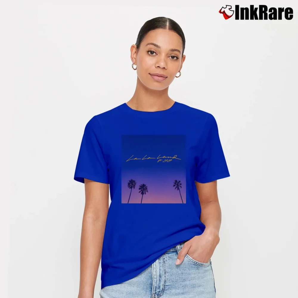 Women’s La La Land Bryce Vine Yg Signature T-Shirt in royal blue | Soft, Flattering Fit