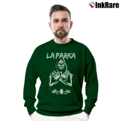 Men’s La Parka Wrestler Crewneck Sweatshirt in forest green | Cozy Fabric, Clean Style