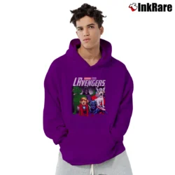 Men’s Labrador Avengers Marvel Parody Pullover Hoodie in purple | Cozy, Durable, Modern Fit