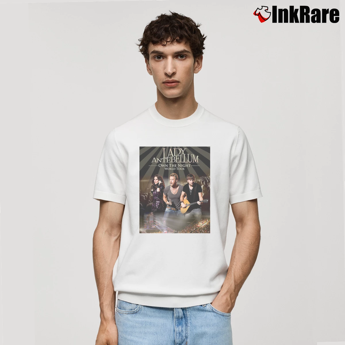Men’s Lady Antebellum World Tour Classic T-Shirt in white | Soft, Breathable Everyday Wear