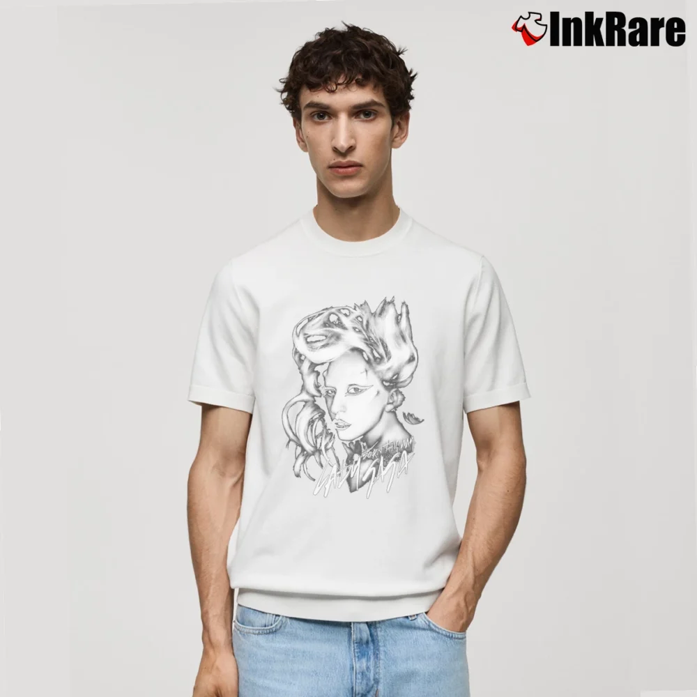 Men’s Lady Gaga Born This Way Fan Classic T-Shirt in white | Soft, Breathable Everyday Wear