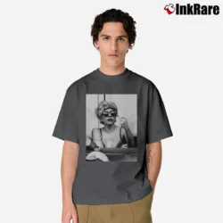 Men’s Lady Gaga Finger Bird Pokerface Classic T-Shirt in charcoal | Soft, Breathable Everyday Wear