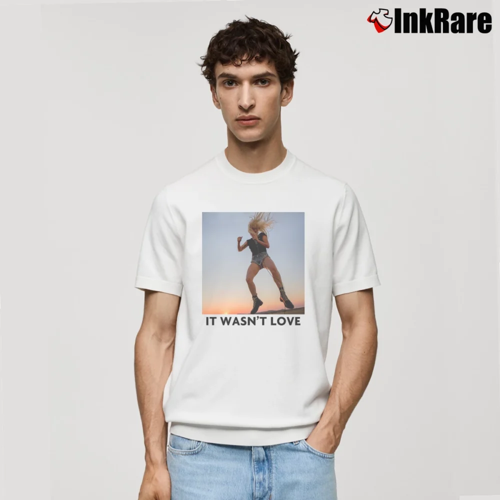 Men’s Lady Gaga Perfect Illusion It Wasn't Love Classic T-Shirt in white | Soft, Breathable Everyday Wear
