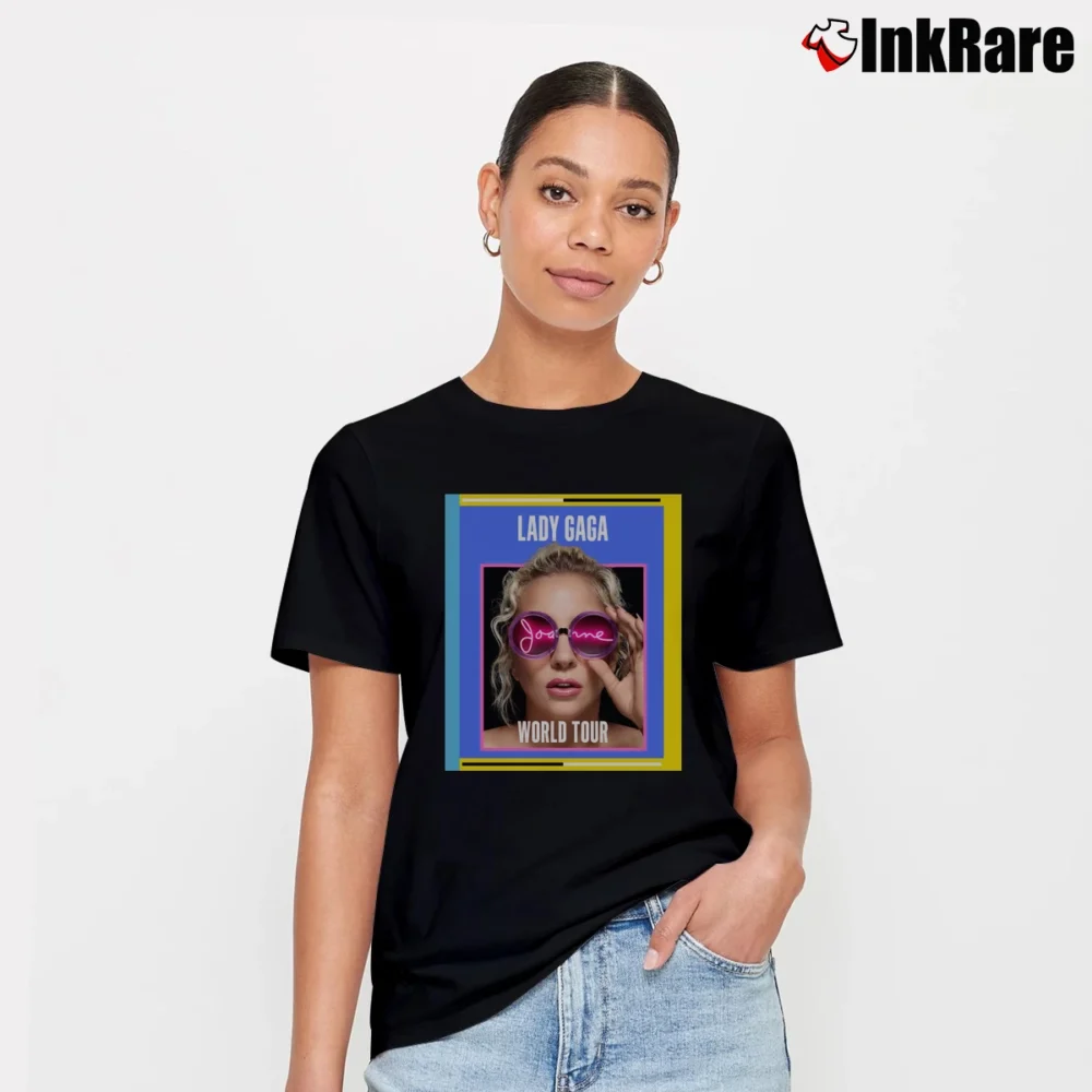 Women’s Lady Gaga Tour Concert 2019 Signature T-Shirt in black | Soft, Flattering Fit