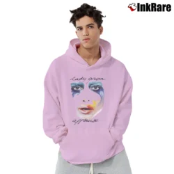 Men’s Lady Gaga Tour Concert Music Pullover Hoodie in light pink | Cozy, Durable, Modern Fit