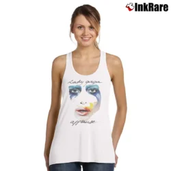 Women’s Lady Gaga Tour Concert Music Tank Top in white | Lightweight, Movement-Friendly