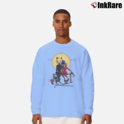 Men’s Ladybug Rockwell - Ladybug & Cat Noir Long-Sleeve Shirt in light blue | Sleek, Lightweight, Year-Round Wear