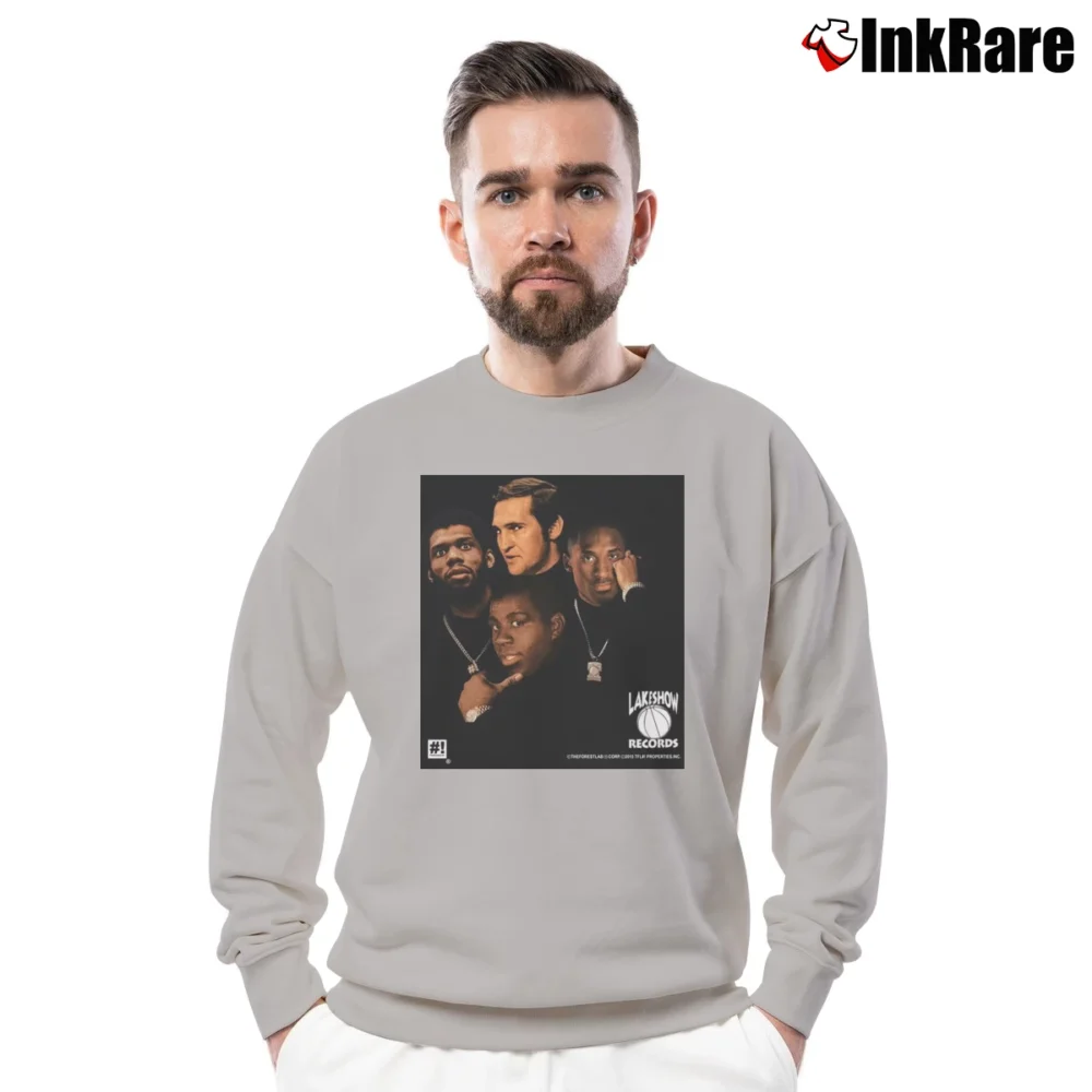 Men’s Lakers Deathrow Style Crewneck Sweatshirt in sport grey | Cozy Fabric, Clean Style