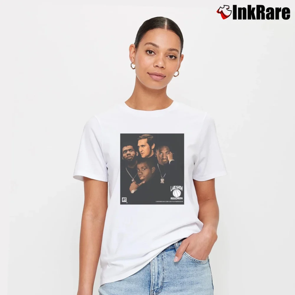 Women’s Lakers Deathrow Style Signature T-Shirt in white | Soft, Flattering Fit