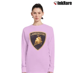 Women’s Lamborghini Logo Graphic Long-Sleeve Top in light pink | Sleek, Versatile, All-Season