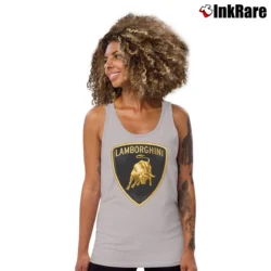 Women’s Lamborghini Logo Graphic Tank Top in sport grey | Lightweight, Movement-Friendly