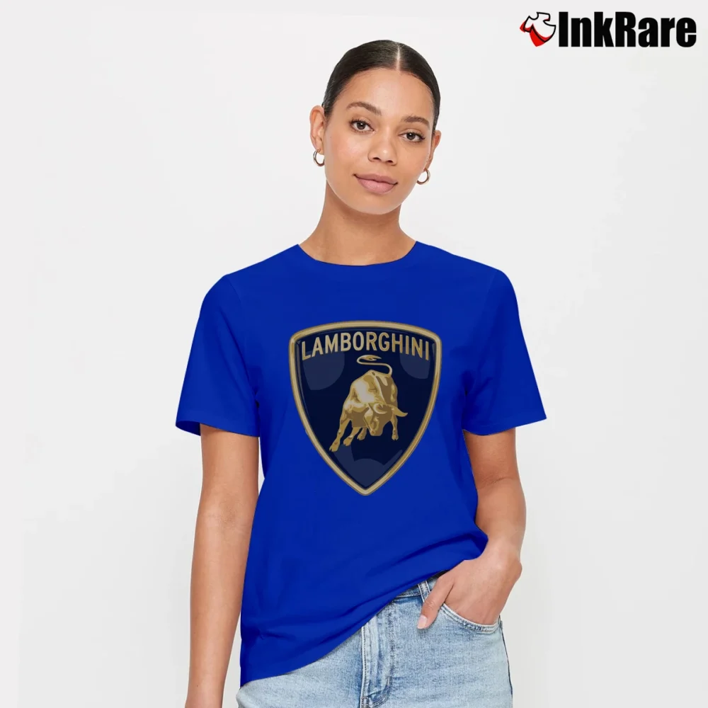 Women’s Lamborghini Logo Signature T-Shirt in royal blue | Soft, Flattering Fit