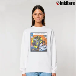 Women’s lando norris mclaren f1 comics for Formula 1 Fans Relaxed Sweatshirt in white | Soft, Laid-Back Vibe