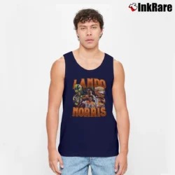 Men’s Lando Norris Vintage Tank Top in navy | Breathable, Active-Friendly Design