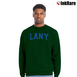 Men’s Lany Varsity Graphic Crewneck Sweatshirt in forest green | Cozy Fabric, Clean Style