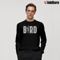 Men’s larry bird basketball legend for NBA and Celtics Fans Long-Sleeve Shirt in black | Sleek, Lightweight, Year-Round Wear