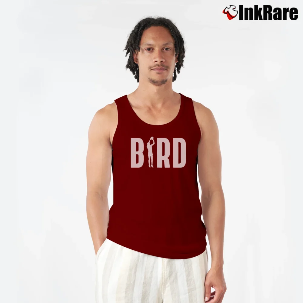 Men’s larry bird basketball legend for NBA and Celtics Fans Tank Top in maroon | Breathable, Active-Friendly Design