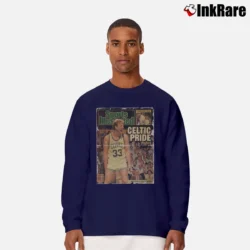 Men’s larry bird boston celtics pride for True NBA Fans Long-Sleeve Shirt in navy | Sleek, Lightweight, Year-Round Wear