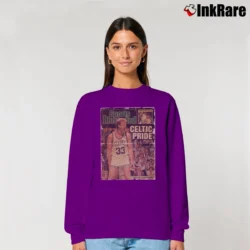 Women’s larry bird boston celtics pride for True NBA Fans Relaxed Sweatshirt in purple | Soft, Laid-Back Vibe