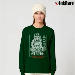 Women’s Larry Bird Converse NBA Cartoon Long-Sleeve Top in forest green | Sleek, Versatile, All-Season
