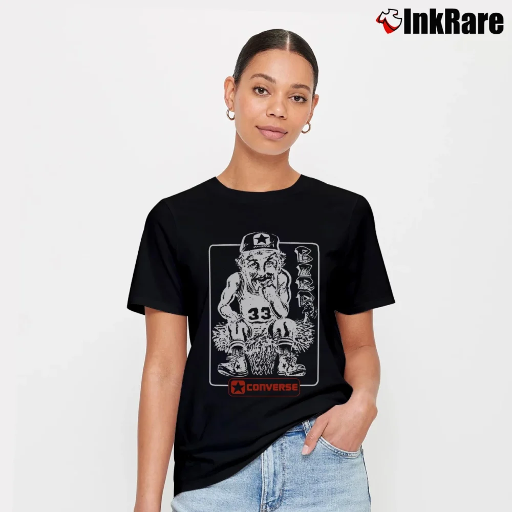 Women’s Larry Bird Converse NBA Cartoon Signature T-Shirt in black | Soft, Flattering Fit