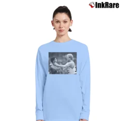 Women’s Larry Bird Dr J Celtics Sixers Long-Sleeve Top in light blue | Sleek, Versatile, All-Season