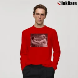 Men’s Larry Bird Dr J Celtics Sixers Long-Sleeve Shirt in red | Sleek, Lightweight, Year-Round Wear