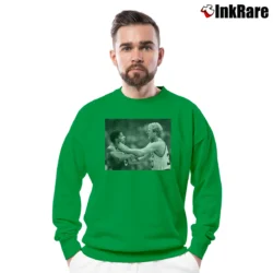 Men’s Larry Bird Dr J Celtics Sixers Crewneck Sweatshirt in irish green | Cozy Fabric, Clean Style