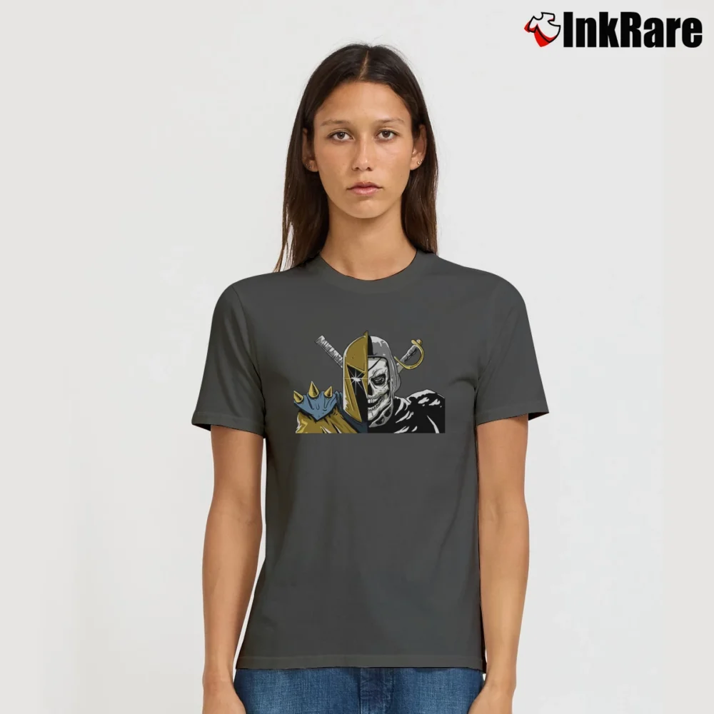 Women’s Las Vegas Golden Knights Raiders Signature T-Shirt in charcoal | Soft, Flattering Fit