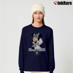 Women’s Las Vegas Raiders Football Team Mickey Mouse Disney Long-Sleeve Top in navy | Sleek, Versatile, All-Season