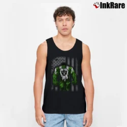 Men’s Las Vegas Raiders Hulk DC Marvel Superhero Crossover Tank Top in black | Breathable, Active-Friendly Design