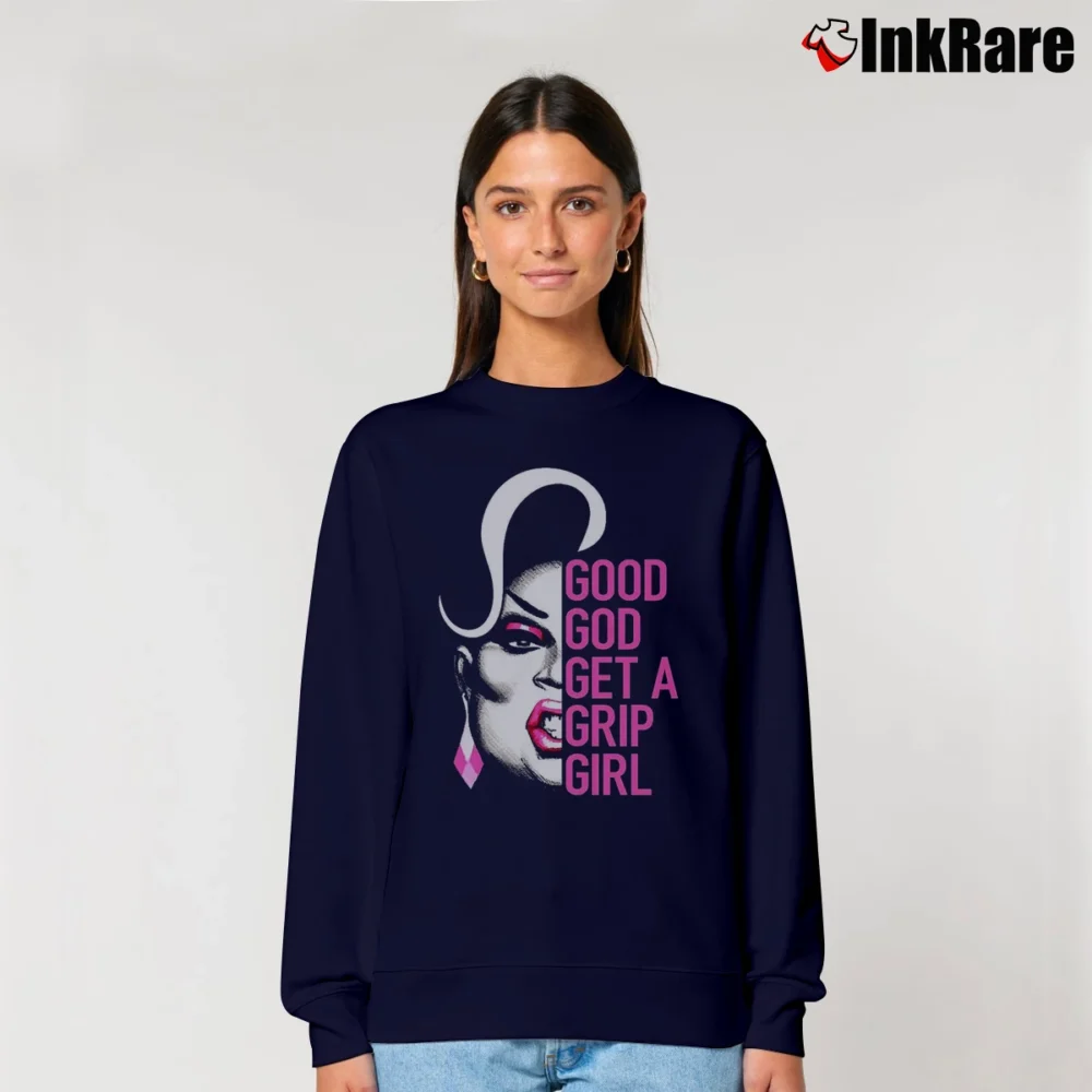 Women’s Latrice Royale 5 Gs Funny Quote Relaxed Sweatshirt in navy | Soft, Laid-Back Vibe