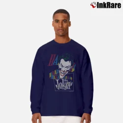 Men’s Laughing Joker 1987 Dc Comics Long-Sleeve Shirt in navy | Sleek, Lightweight, Year-Round Wear