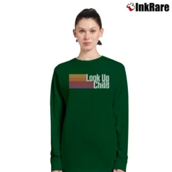 Women’s Lauren Daigle Look Up Child Striped Long-Sleeve Top in forest green | Sleek, Versatile, All-Season