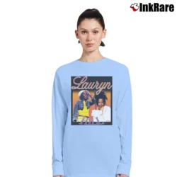 Women’s Lauryn Hill Graphic Music Long-Sleeve Top in light blue | Sleek, Versatile, All-Season