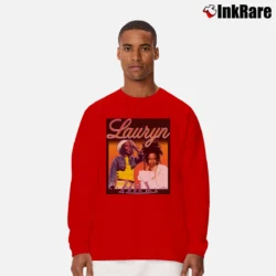 Men’s Lauryn Hill Graphic Music Long-Sleeve Shirt in red | Sleek, Lightweight, Year-Round Wear