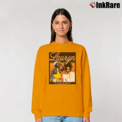 Women’s Lauryn Hill Graphic Music Relaxed Sweatshirt in orange | Soft, Laid-Back Vibe