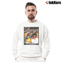 Men’s Lauryn Hill Graphic Music Crewneck Sweatshirt in white | Cozy Fabric, Clean Style