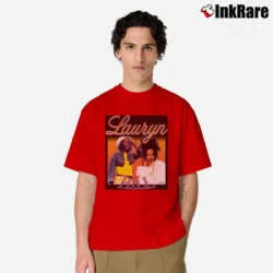 Men’s Lauryn Hill Graphic Music Classic T-Shirt in red | Soft, Breathable Everyday Wear