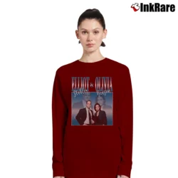 Women’s Law And Order Elliot Stabler Olivia Benson Long-Sleeve Top in maroon | Sleek, Versatile, All-Season