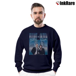 Men’s Law And Order Elliot Stabler Olivia Benson Crewneck Sweatshirt in navy | Cozy Fabric, Clean Style