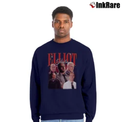 Men’s Law And Order Elliot Stabler Crewneck Sweatshirt in navy | Cozy Fabric, Clean Style