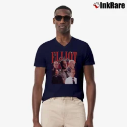 Men’s Law And Order Elliot Stabler V-Neck Tee in navy | Sharp, Breathable, Everyday Staple