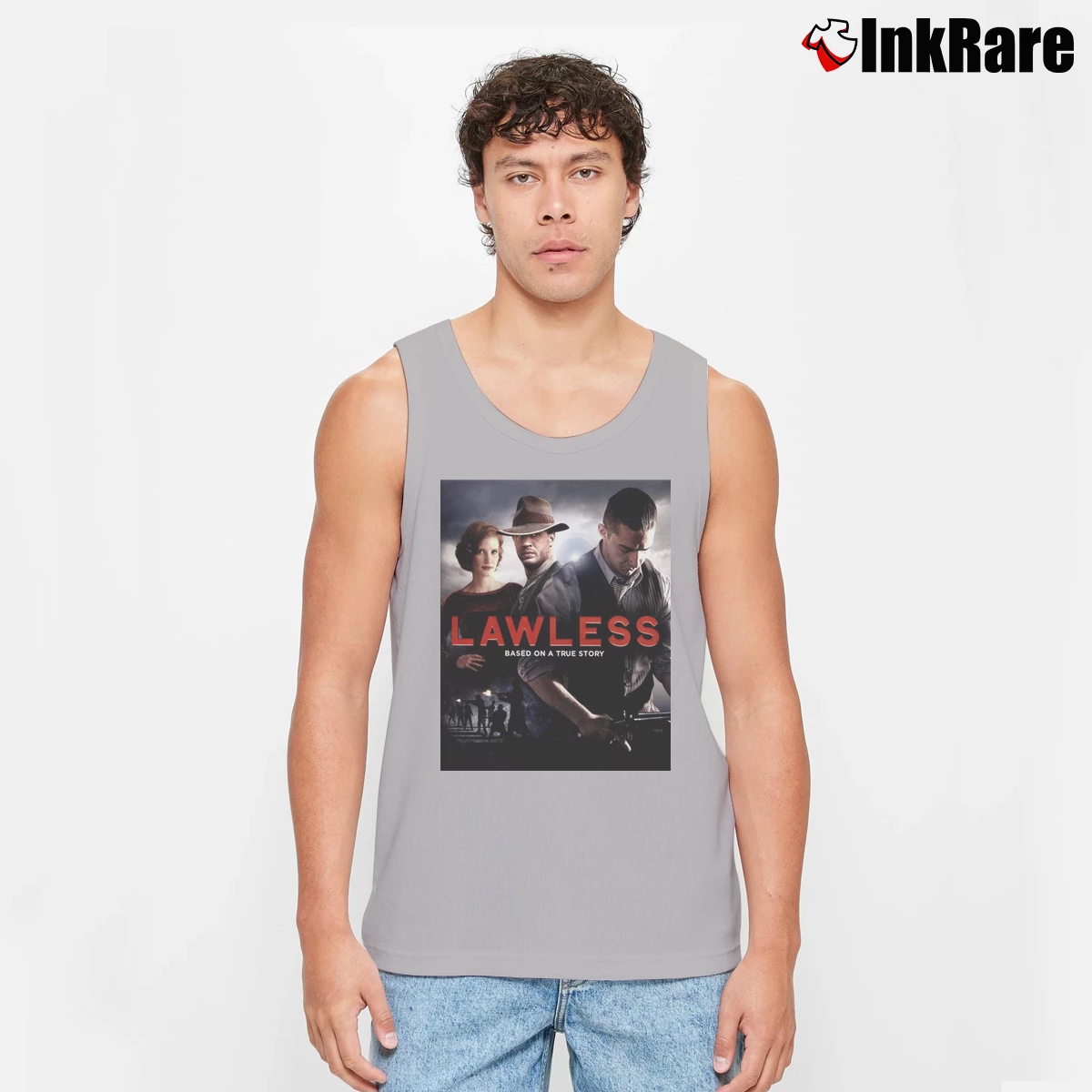 Men’s Lawless Movie Poster Bluray Dvd Tank Top in sport grey | Breathable, Active-Friendly Design