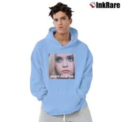 Men’s Layla Buffalo 66 Christina Ricci Pullover Hoodie in light blue | Cozy, Durable, Modern Fit