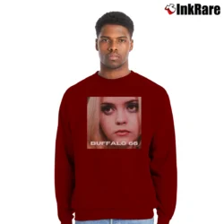Men’s Layla Buffalo 66 Christina Ricci Crewneck Sweatshirt in maroon | Cozy Fabric, Clean Style