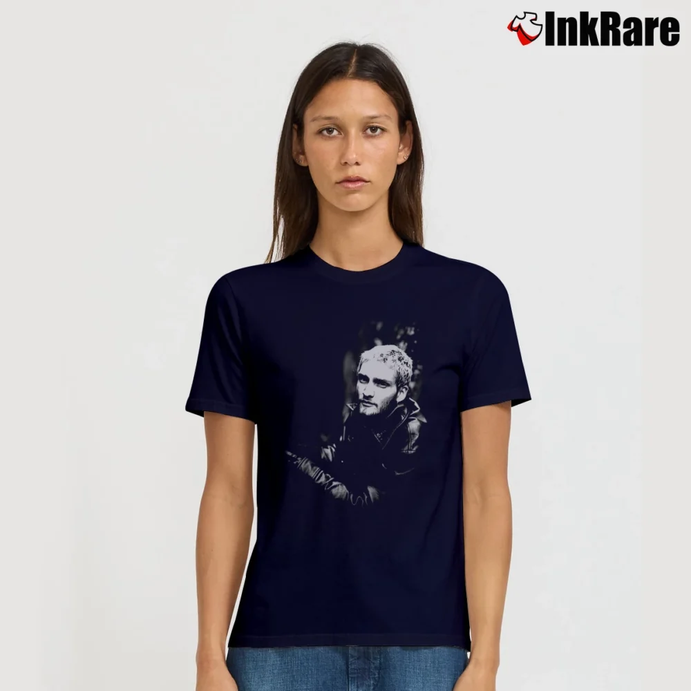 Women’s Layne Staley Classic Music Fan Gift Signature T-Shirt in navy | Soft, Flattering Fit