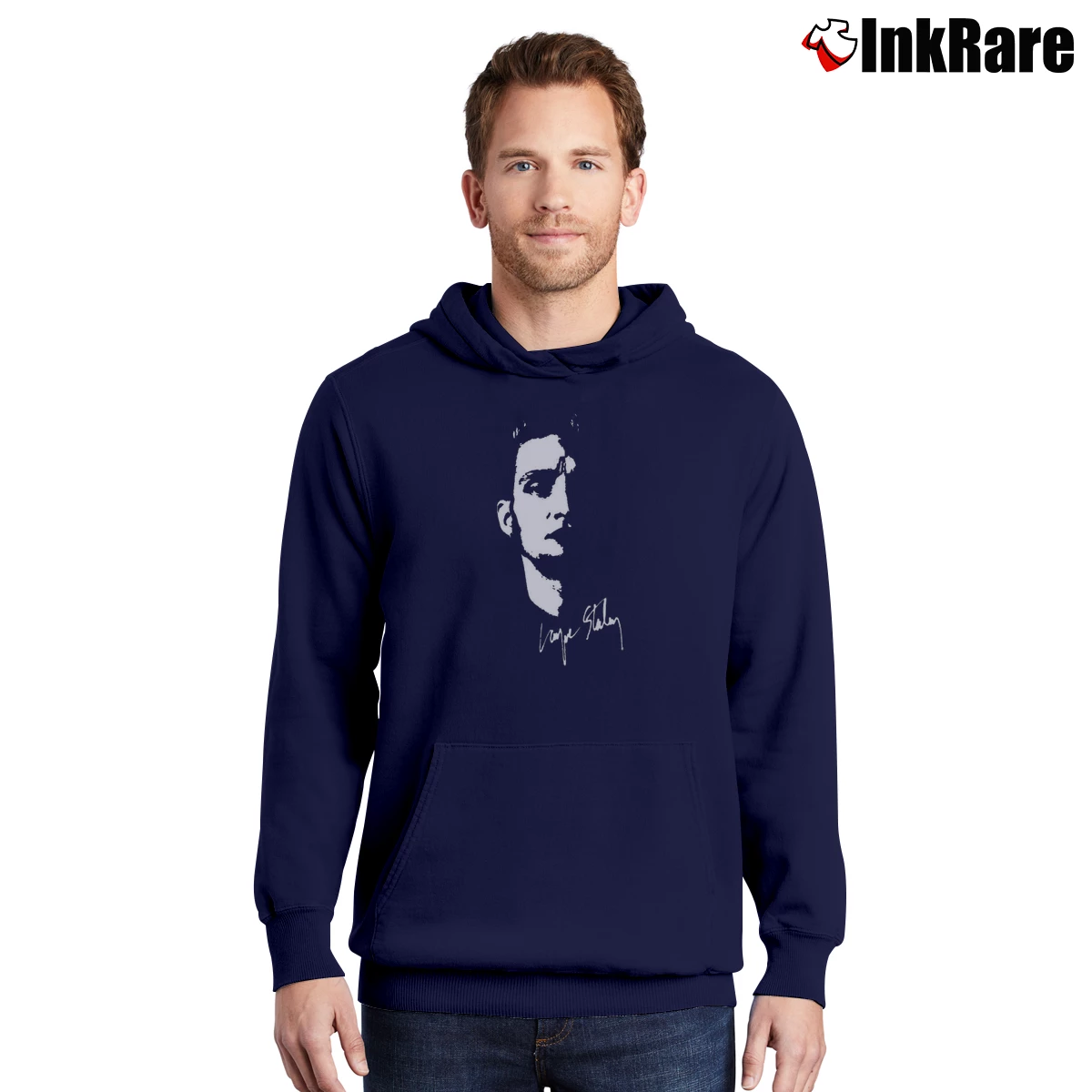 Men’s Layne Staley Memorial Pullover Hoodie in navy | Cozy, Durable, Modern Fit