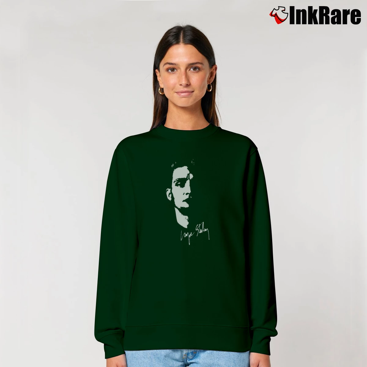 Women’s Layne Staley Memorial Relaxed Sweatshirt in forest green | Soft, Laid-Back Vibe